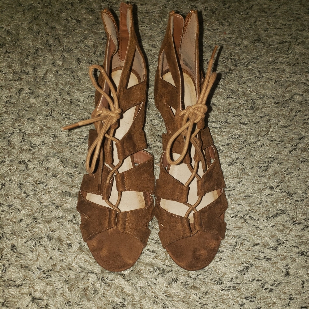 Lace Up Wedges